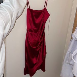 size small red dress